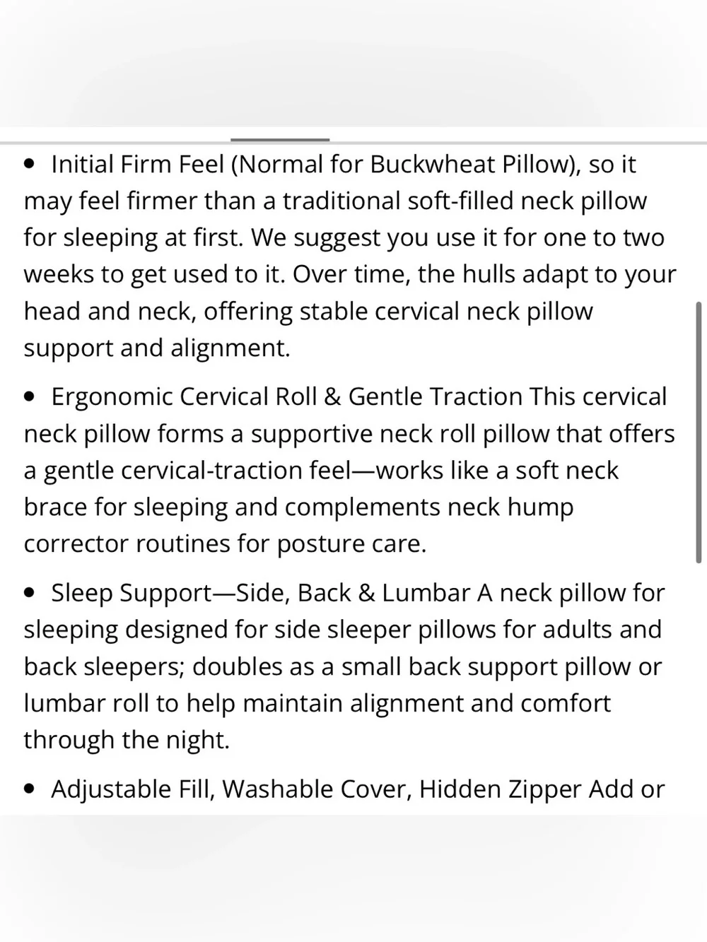 Buckwheat Cervical Neck Support Pillow